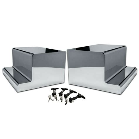 stainless steel battery box covers|Stainless Steel Battery Box Trim for Peterbilt 379.